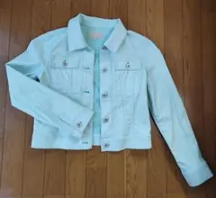 ミントグリーン デニムジャケット