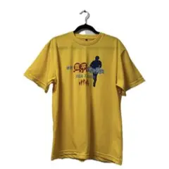 2014寛平マラソン　イエロー ポリエステル Tシャツ LLサイズ