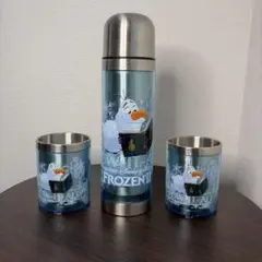 Disney ディズニー　アナ雪　オラフ 水筒とマグカップセット