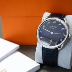 レ*ー様 HERMES エルメス アルソー AR8.61aq 自動巻 メンズ 腕 - メルカリ