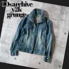 y2k denim tracker jacket 00s archive