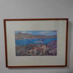 山下清 手描き 油彩画 作者サイン 貴重 山下清 油彩画 手描き 作者サイン 貴重