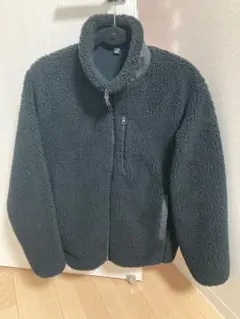 ユニクロ 防風アウターフリースジャケット 黒 L