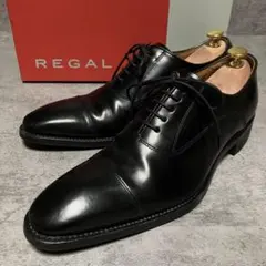 極美品　リーガル　ビジネスシューズ　315R　ストレートチップ　黒　2216