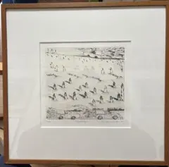 真作】山本容子「Mama's」大判エッチング 直筆サイン 版画 絵画 - メルカリ