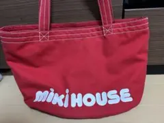 MIKI HOUSE マザーズバッグ レッド キャンバス地 - メルカリ