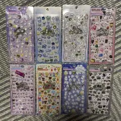 ストーンつきジュエルプチドロップシール ８種