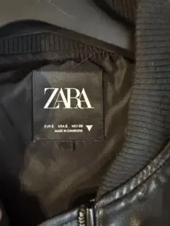 ZARA ブラック レザー ジャケット Sサイズ
