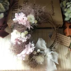 ★スモークツリーと紫陽花のハーフリース #22