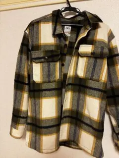 ZARA チェック柄 フランネルシャツ