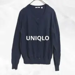 a1161 ユニクロ　UVカットクルーネックカーディガンM ストレッチ　上品清楚のサムネイル