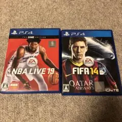 PS4NBA LIVE 19 & FIFA 14 セット