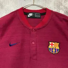 ミユキ様❣️NIKE FCB バルセロナ 刺繍　人気　ヘンリーネック　ゲームシャツ