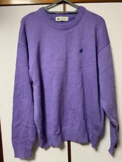 最安値 POLO CLUB パープル セーター M