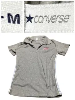 converse グレー ポロシャツ M