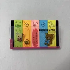 リラックマ 蛍光付箋メモ 5柄セット