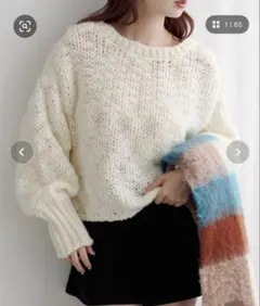 Kastane BIGスラブニットカーディガン