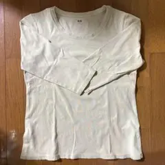 【美品】UNIQLO コットンフライスクルーネックT 七分袖　XLサイズ