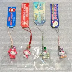 ご当地キティ　根付　4点セット