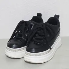 NOUBEL VOUG ヌーベルボーク 厚底 スニーカー 黒 23.5のサムネイル