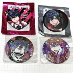 桃源暗鬼 一ノ瀬四季　ホロ　マズル　メタリック　ハート　缶バッジ　4点セット