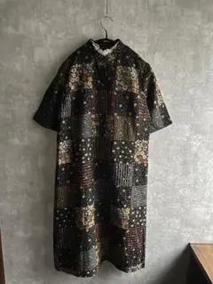 古着　ヴィンテージ  レトロ　花柄　総柄ワンピース　used ビンテージ　希少