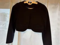 黒いリボン付きジャケット 120