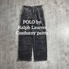POLO Ralph Lauren太畝コーデュロイパンツワイド灰色オンワード樫山