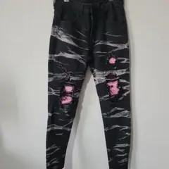 usdrip ukdrip ダメージデニム レッド AMIRI mnml系 - メルカリ