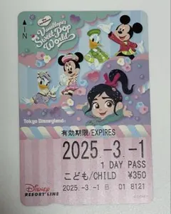 【使用済】①特殊デザイン ディズニーリゾートライン 切符 パス リゾラ 使用済】④特殊デザイン ディズニーリゾートライン 切符 パス