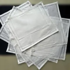 汕頭レース縁取り　マット&ナプキン　2枚組10セット