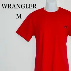 ラングラー ワークウェア 半袖Tシャツ 胸ポケット付き レッド系 Mサイズ