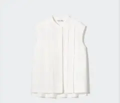 UNIQLO リネンブレンドブラウス ノースリーブ