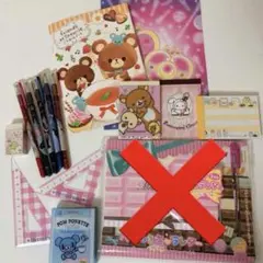可愛いキャラクター文房具セット