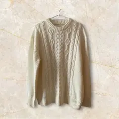 GUケーブルニットセーター Mサイズ