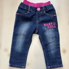 美品　BABY DOLL 長ズボンダークブルー 80cm 記名なし