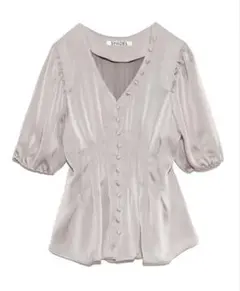 スナイデル サテンペプラムブラウス GBEG