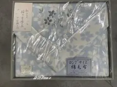 ロングサイズ 絹毛布 花柄