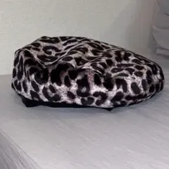 【VOLCAN&APHRODITE】ベロアレオパードベレー帽✅着画あり