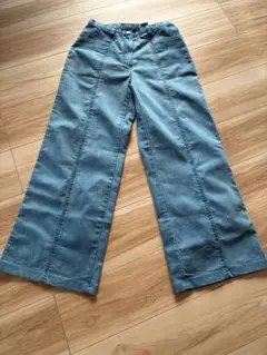 KANSAI BIS センターライン ワイドパンツ カラーデニム