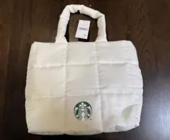 スターバックス ホワイト キルティング トートバッグ