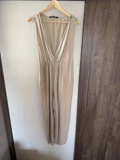 【XS】ZARA オールインワン サロペット ベージュ