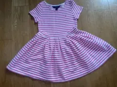 美品 POLO RALPH LAUREN ボーダーワンピース 120 ピンク