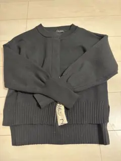 TRUBE ブラック カーディガン 前開き