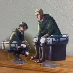 進撃の巨人　エルヴィン　リヴァイ　アクリルスタンド　一番くじ