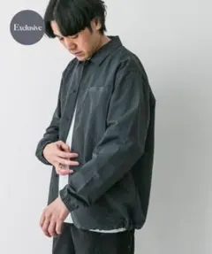 『別注』Marmot×DOORS コーチシャツジャケット チャコール サイズLのサムネイル