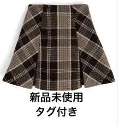 【Sサイズ】 GRLインパン裏地付きチェック柄プリーツスカート tu963