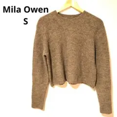 ミラオーウェン クルーネック ニット セーター アルパカ混 S