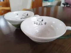スヌーピー 陶器製カップ 2個セット