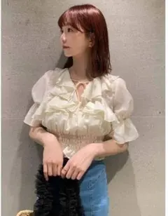 スナイデル　フリルボレロsetブラウス